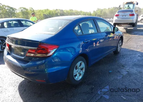 2013 Honda Civic Lx из США, поврежденный, VIN 2HGFB2F50DH549610